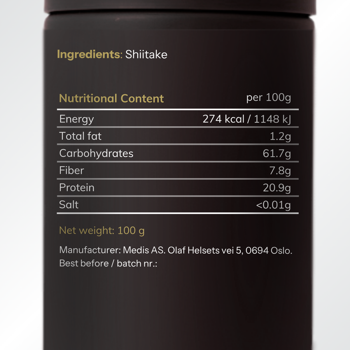 Shiitake Medis Pure