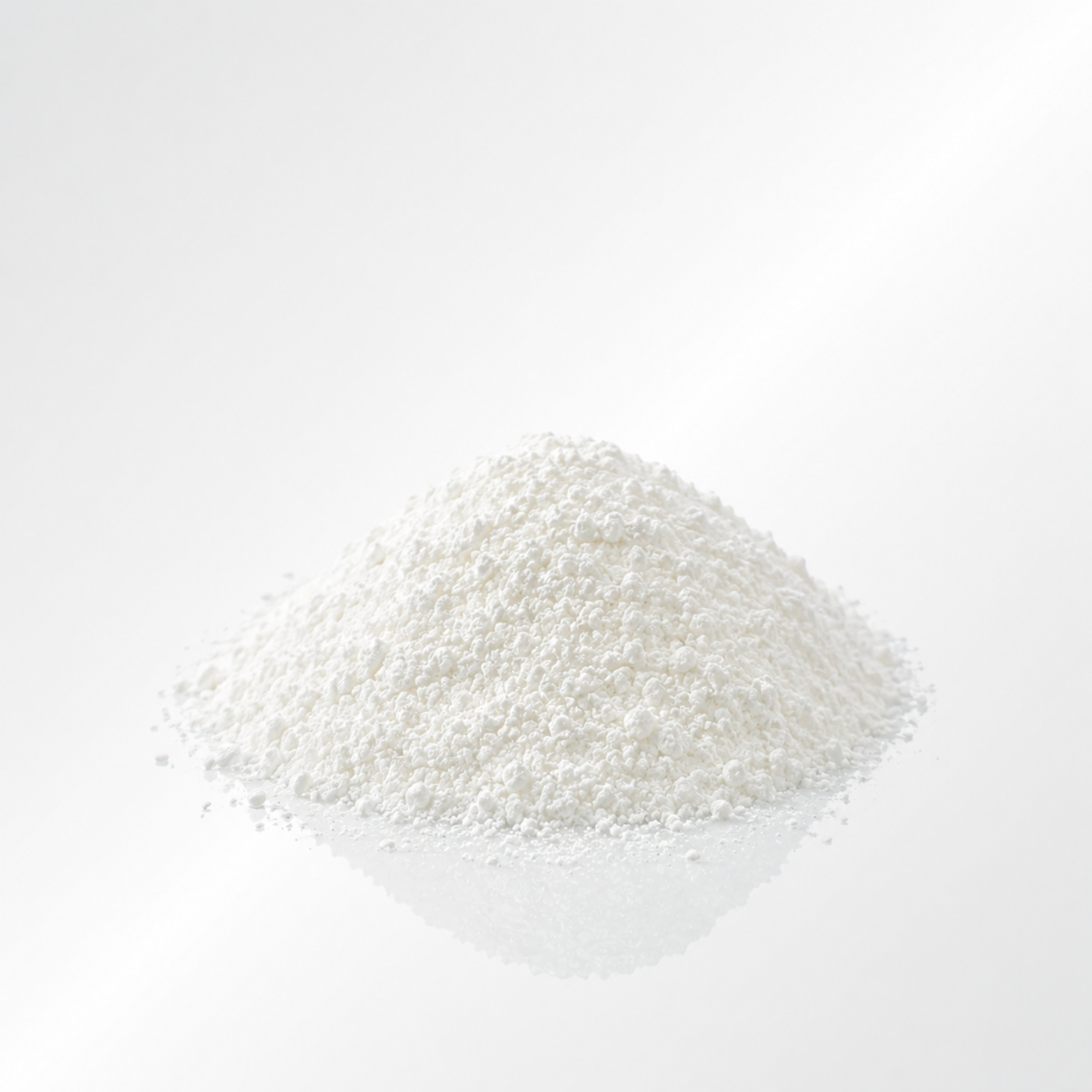 Electrlytes white powder on a white background
