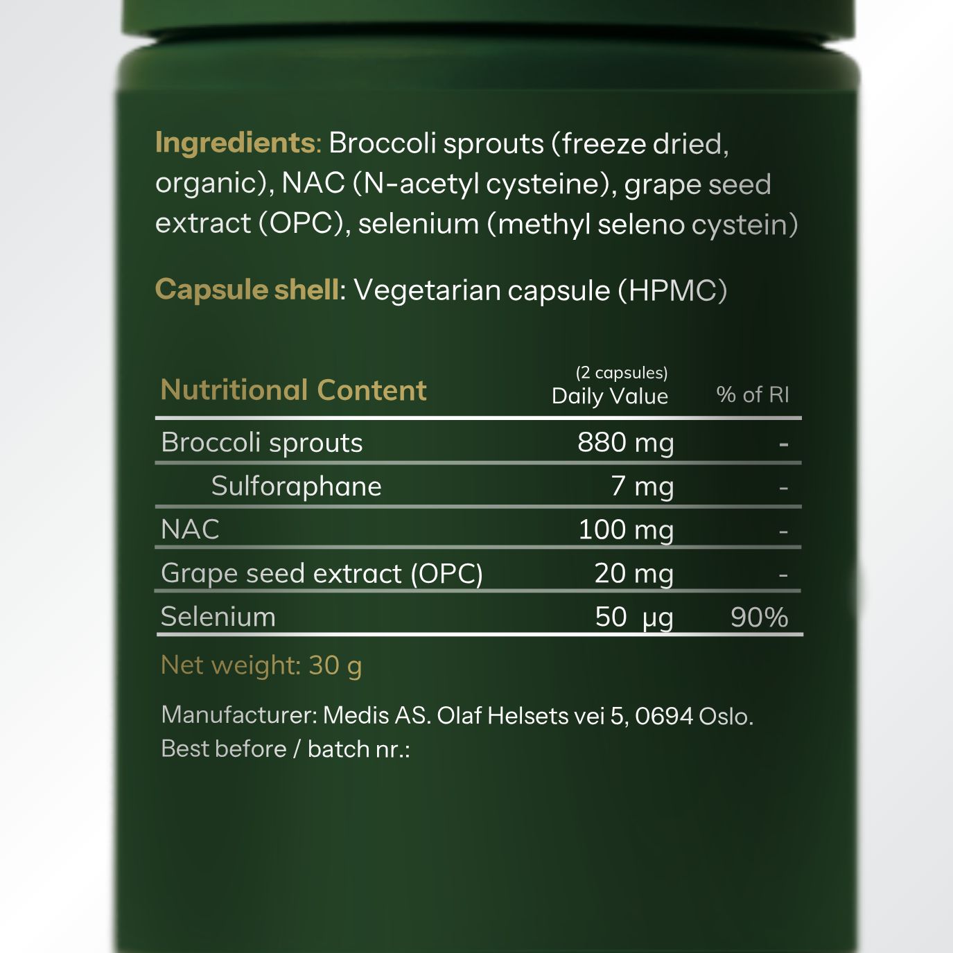 Sulforaphane Complex